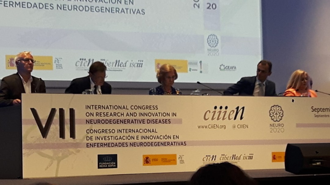 La reina Sofía inaugura un congreso sobre enfermedades neurodegenerativas