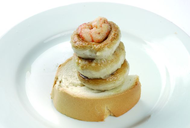 El pincho de champiñón del Bar Soriano. El pincho de champiñón del Bar Soriano.