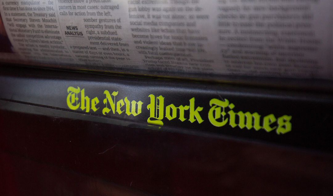 La versión española de The New York Times echa el cierre. La versión española de The New York Times echa el cierre.