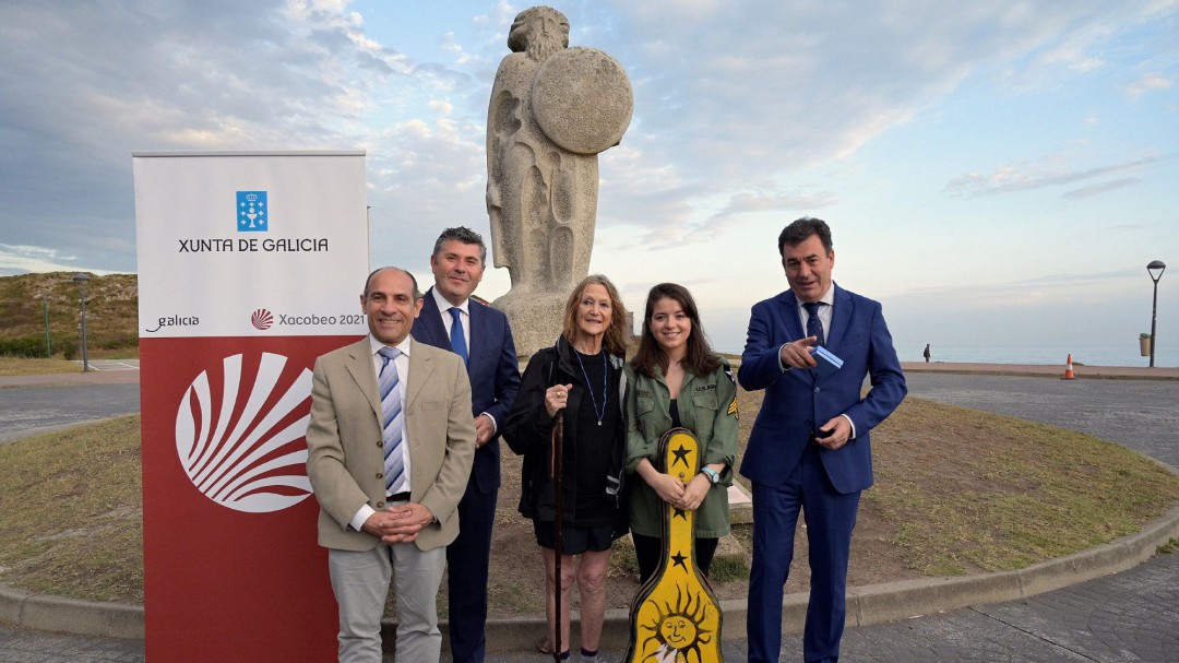 La hermana Lennon graba en A Coruña un videoclip de promoción del Camino