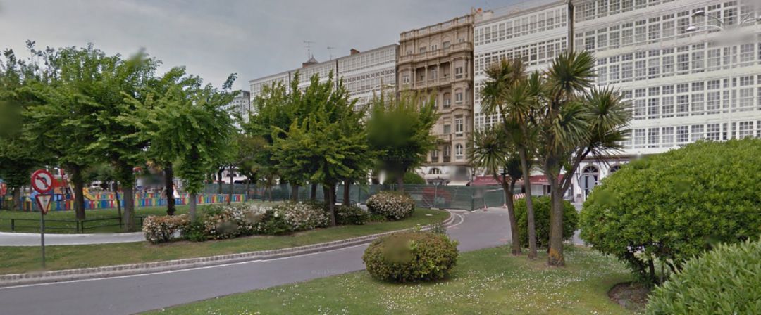 Obras en A Marina, foto de archivo Obras en A Marina, foto de archivo