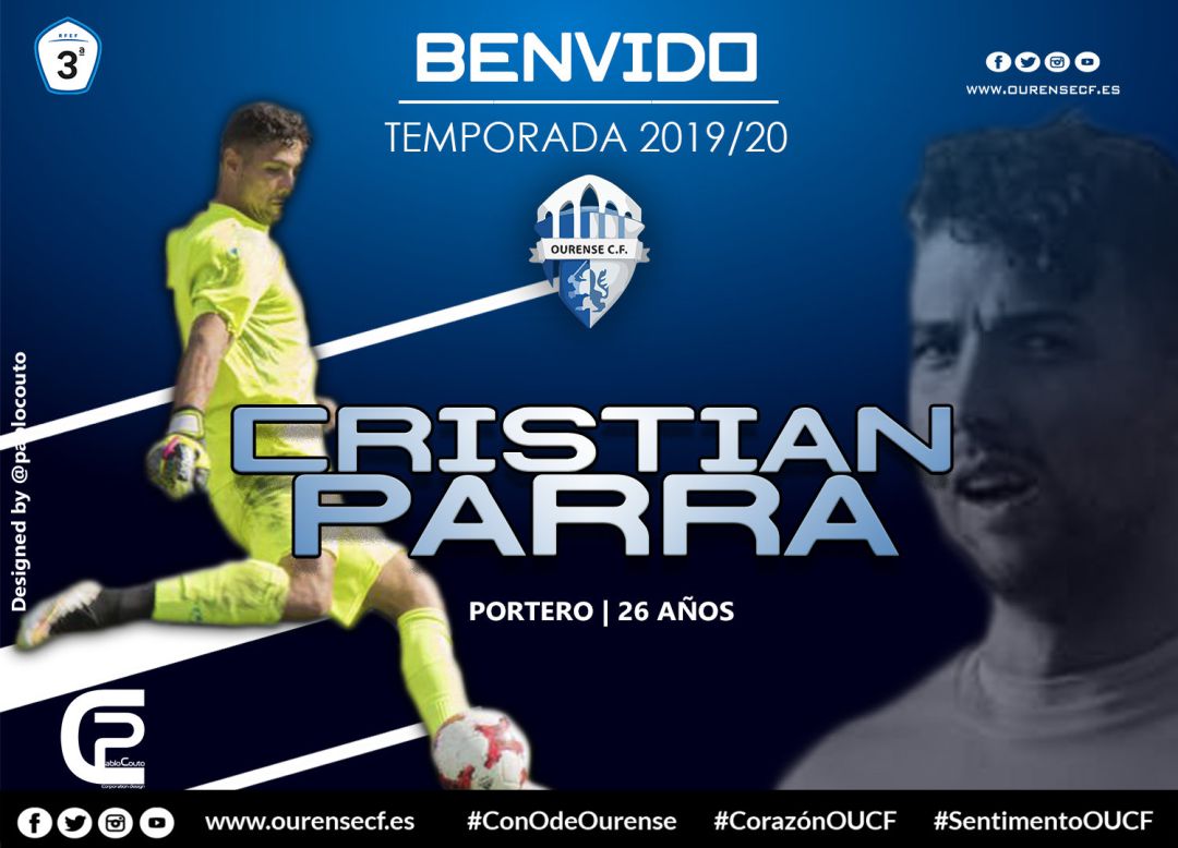 Cristian Parra,refuerzo para la portería del Ourense C..F. Cristian Parra,refuerzo para la portería del Ourense C..F.