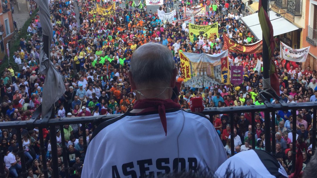 Un emocionado Luis "El Tata" abre con su pregón las fiestas de San Mateo