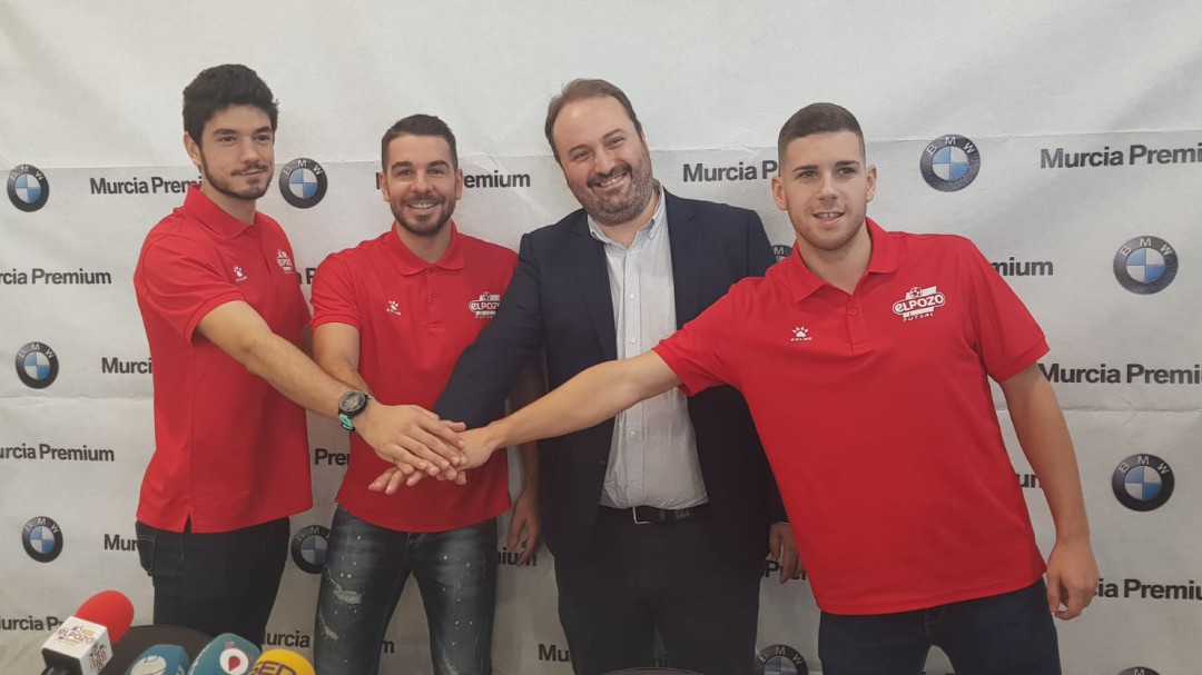 Fernando, Andresito y Tolrá confían en ElPozo Murcia