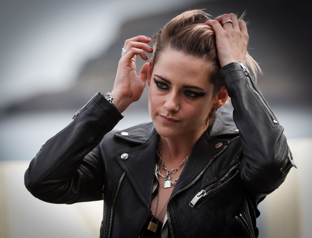La actriz Kristen Stewart durante la prestación este viernes de su película "Seberg" La actriz Kristen Stewart durante la prestación este viernes de su película "Seberg"