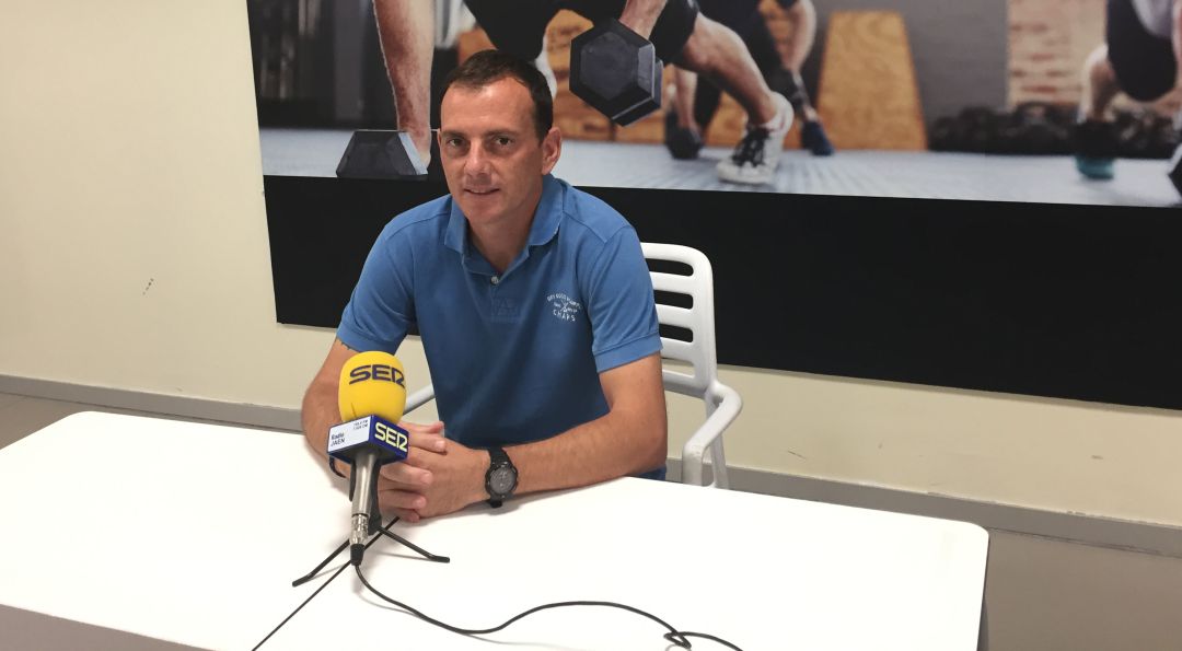 Alberto González, entreador del Real Jaén. Alberto González, entreador del Real Jaén.
