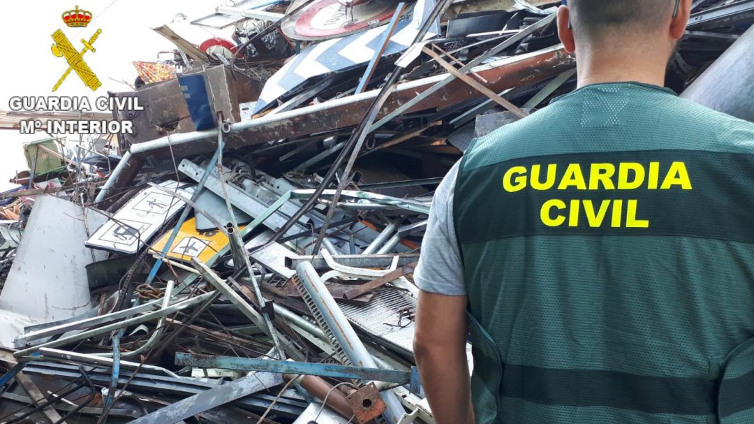 Detenido por llevarse 20.000 kilos de chatarra del CTR en varios robos
