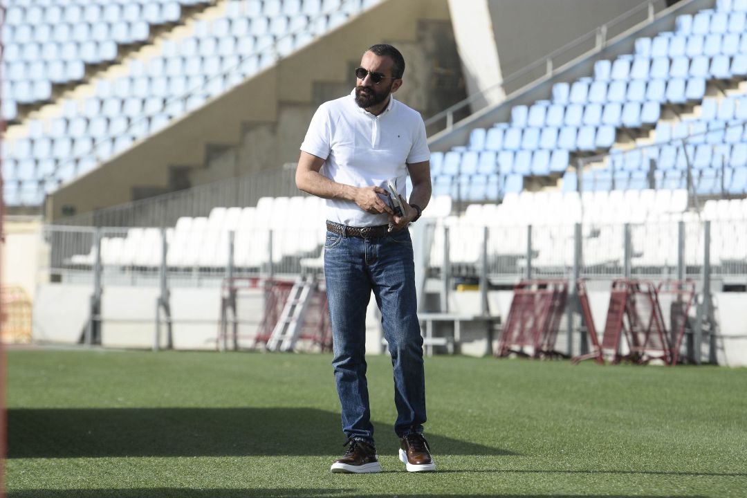 Mohamed El Assy, en el Estadio. Mohamed El Assy, en el Estadio.