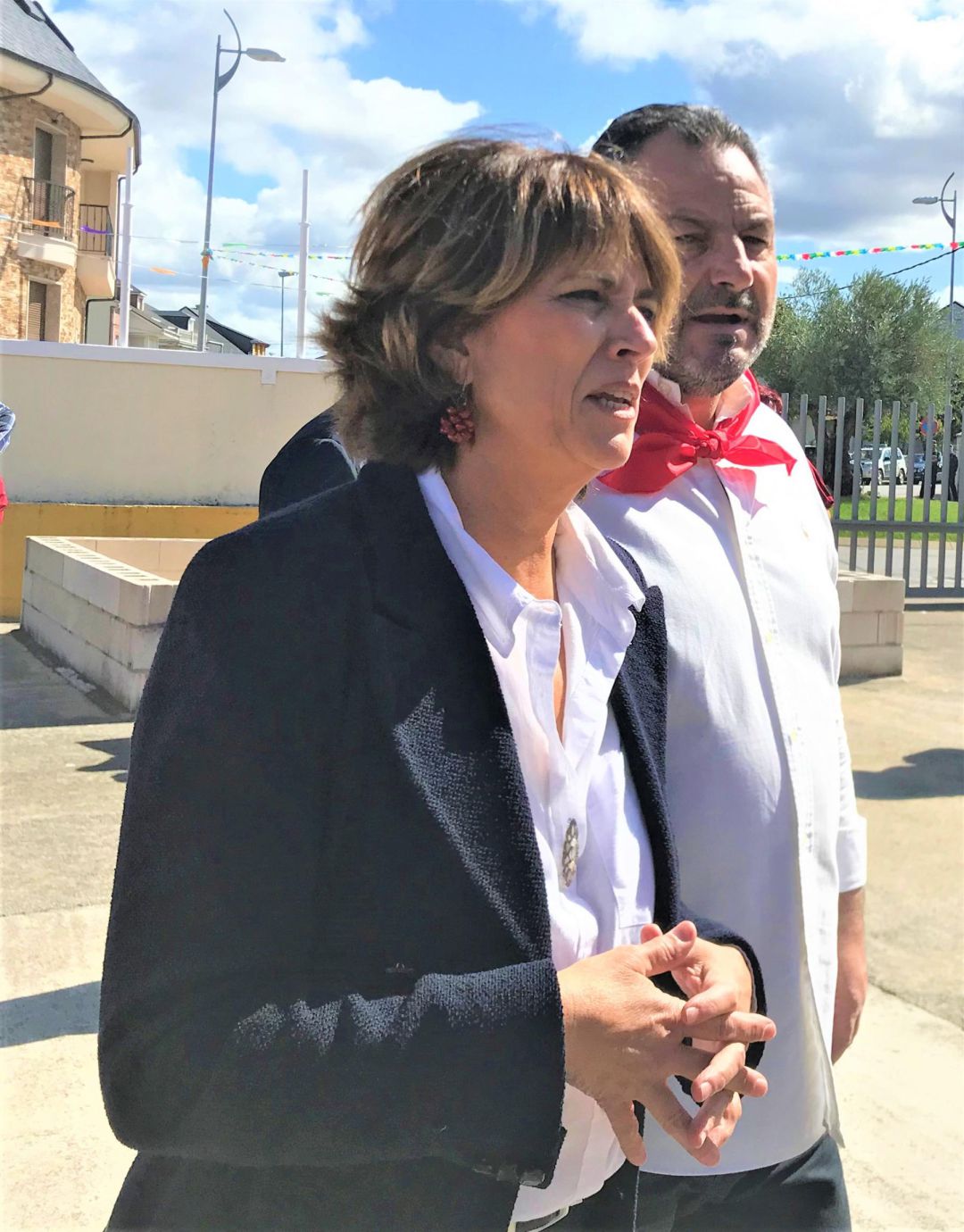El presidente de la Diputación junto a la ministra en funciones Dolores Delgado El presidente de la Diputación junto a la ministra en funciones Dolores Delgado