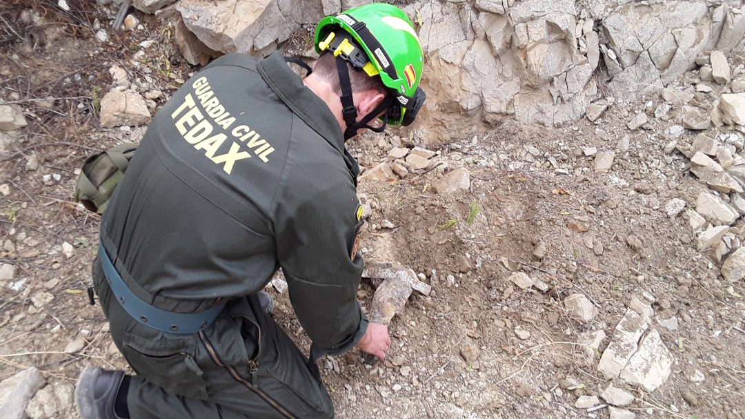 La Guardia Civil desactiva en la provincia tres proyectiles