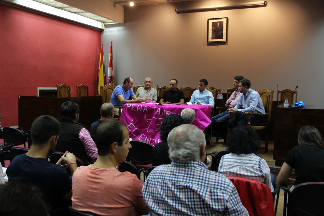 Participantes y público asistente al XVI Foro de los Encierros en el salón de plenos del Ayuntamiento Participantes y público asistente al XVI Foro de los Encierros en el salón de plenos del Ayuntamiento