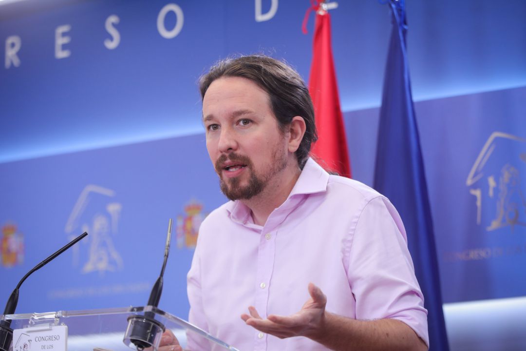 El líder de Unidas Podemos, Pablo Iglesias. El líder de Unidas Podemos, Pablo Iglesias.