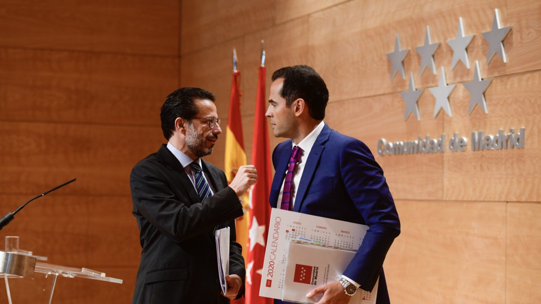 Ayuso y Aguado prorrogan los presupuestos y anuncian ajustes