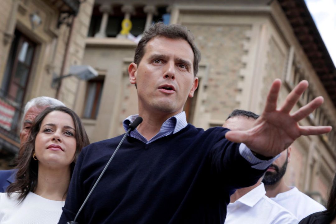 El líder de Cs, Albert Rivera, acompañado de su número dos, Inés Arrimadas El líder de Cs, Albert Rivera, acompañado de su número dos, Inés Arrimadas