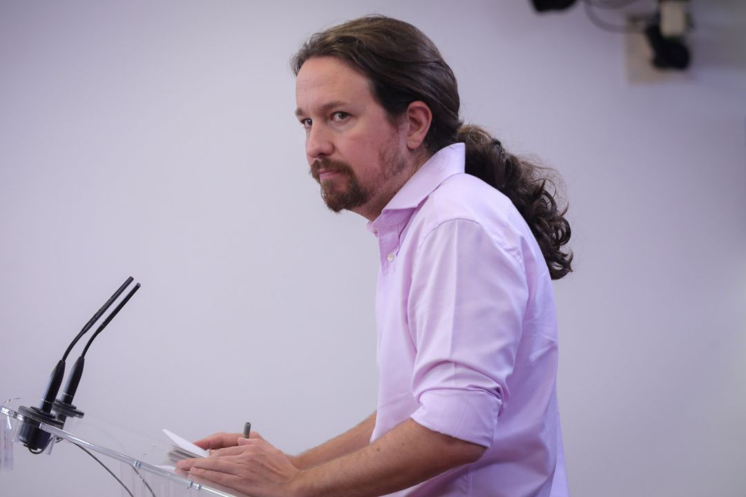El líder de Unidas Podemos, Pablo Iglesias. El líder de Unidas Podemos, Pablo Iglesias.