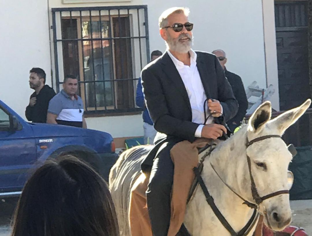 George Clooney graba un anuncio en el municipio de Navalcarnero George Clooney graba un anuncio en el municipio de Navalcarnero
