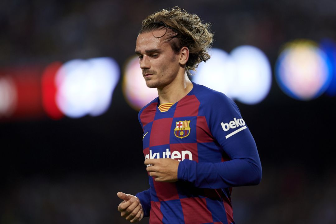 Griezmann, durante el partido contra el Villarreal. Griezmann, durante el partido contra el Villarreal.