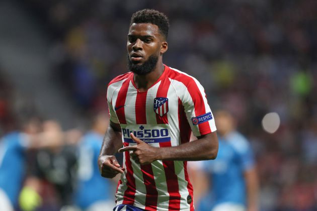 Lemar, durante el partido del Atlético de Madrid de Champions Lemar, durante el partido del Atlético de Madrid de Champions