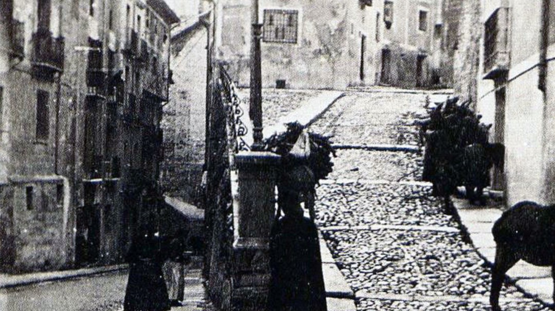 La Torre de la Queda y el ensanche de la calle Alfonso VIII a principios del s. XX