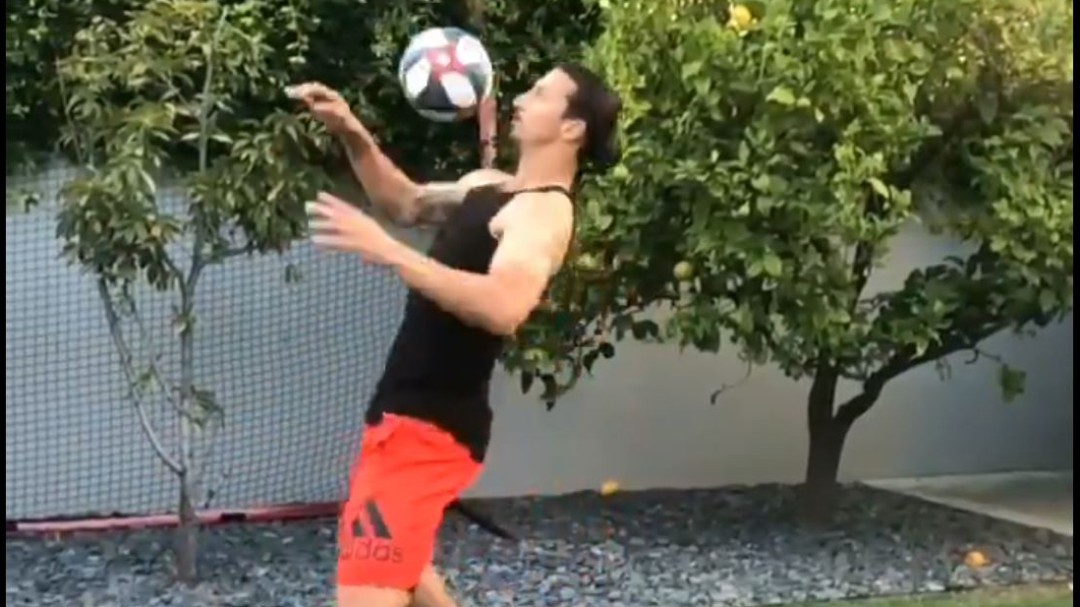 El reto viral de Ibrahimovic para Pogba al estilo Matrix