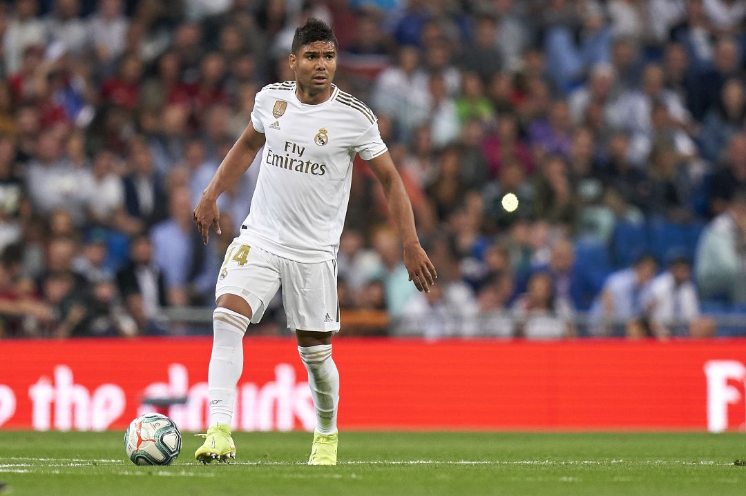 Casemiro, durante el partido contra el Osasuna Casemiro, durante el partido contra el Osasuna