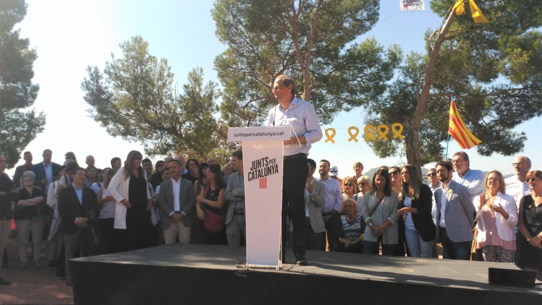 Torra dice que no puede condenar "lo que no existe": "Nosotros no somos violentos"