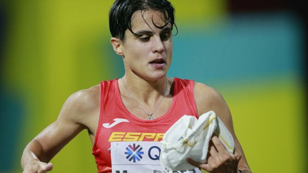 María Pérez en el Mundial de Atletismo en Doha María Pérez en el Mundial de Atletismo en Doha