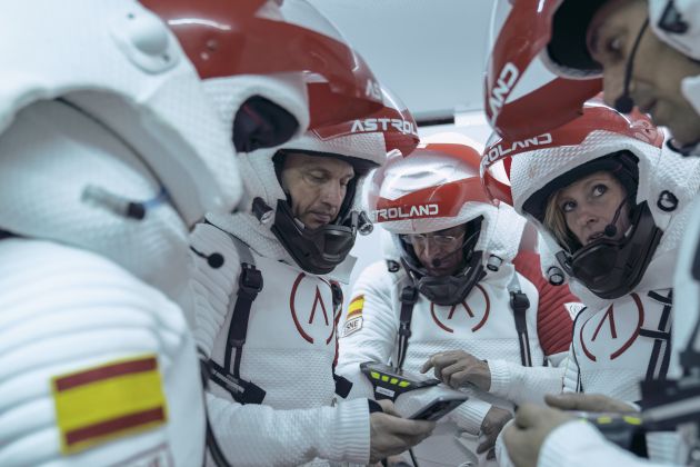Los astrolanders de la primera misión. Fernando es el primero a la derecha Los astrolanders de la primera misión. Fernando es el primero a la derecha