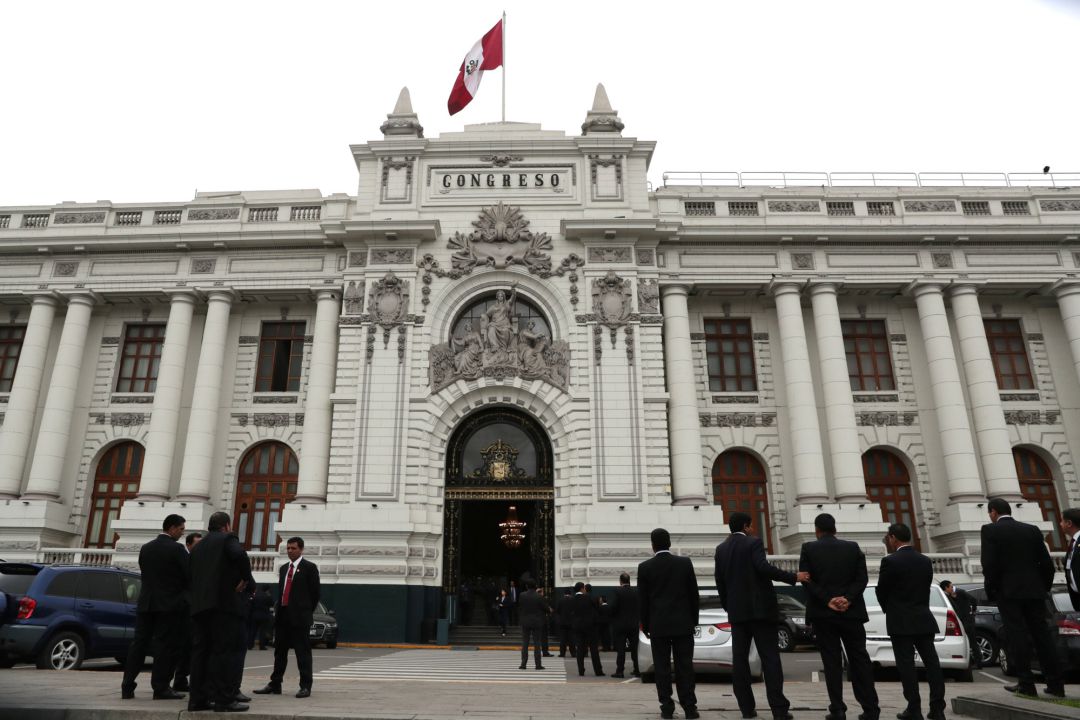 Imagen del Congreso de Perú, en Lima. Imagen del Congreso de Perú, en Lima.