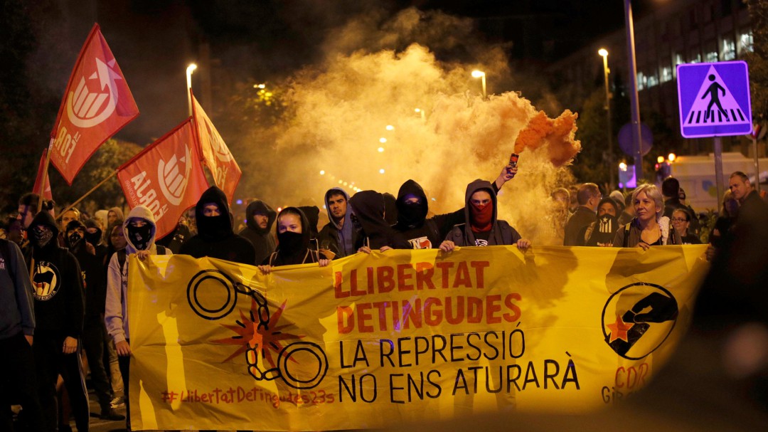 Protestas en el segundo aniversario del referéndum ilegal del 1 de octubre
