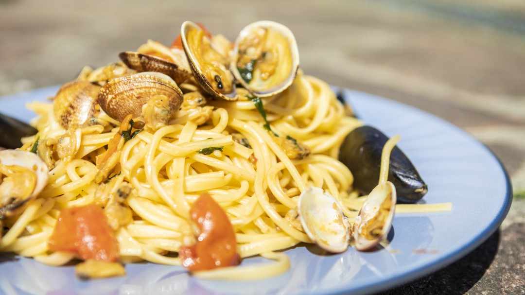 Pasta con estilo marinero, obra de Zanca