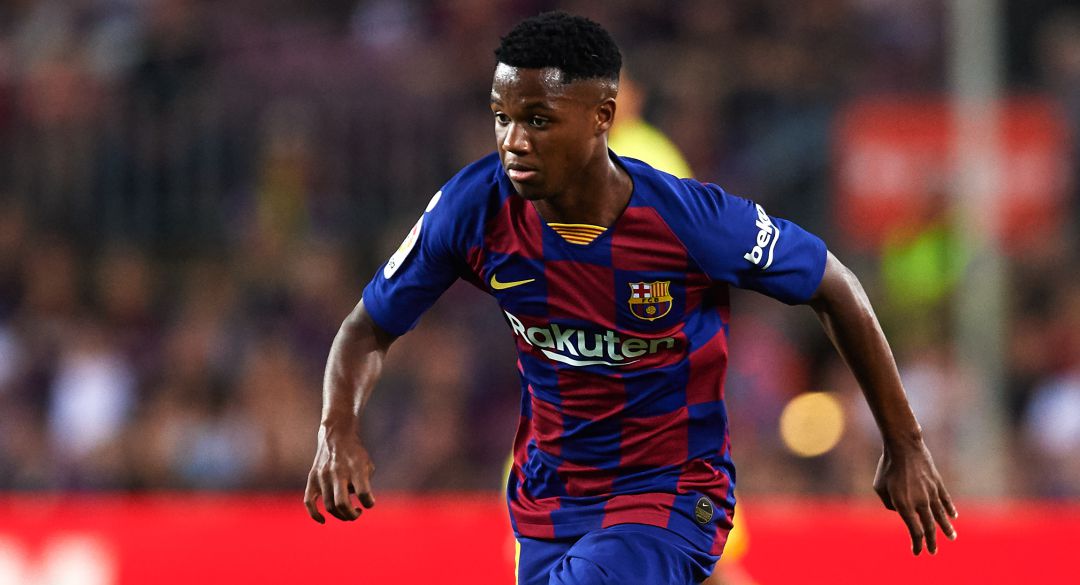 Ansu Fati, en un partido con el Barcelona Ansu Fati, en un partido con el Barcelona