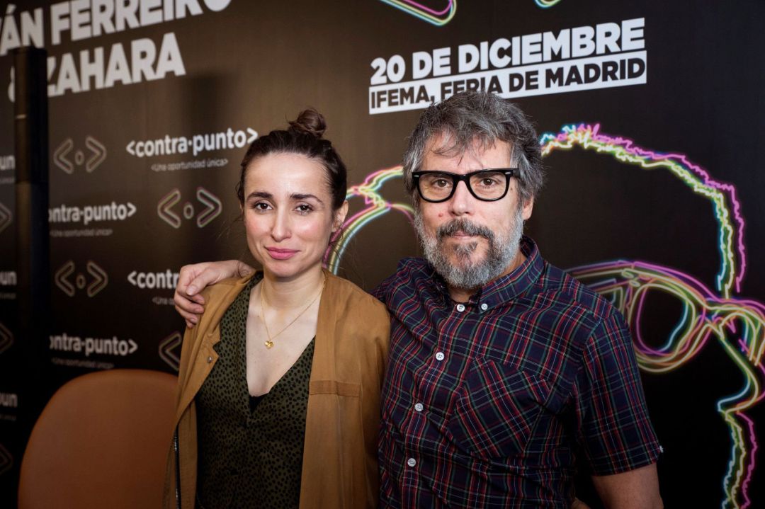 Zahara e Iván Ferrero, durante la presentación de Contrapunto, su concierto conjunto en Madrid Zahara e Iván Ferrero, durante la presentación de Contrapunto, su concierto conjunto en Madrid