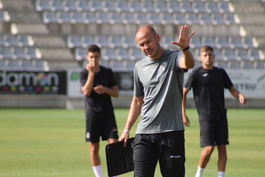 Nacho Alfonso en un entreno. Nacho Alfonso en un entreno.