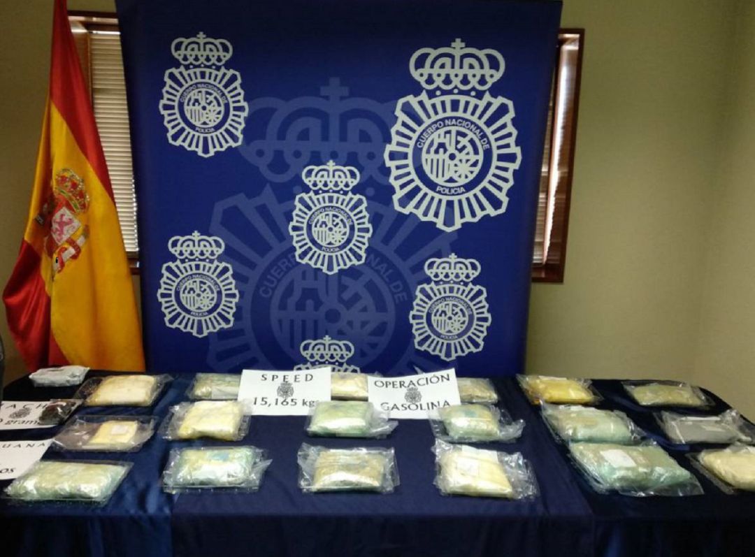 Imagen de la droga incautada durante la Operación Gasolina Imagen de la droga incautada durante la Operación Gasolina