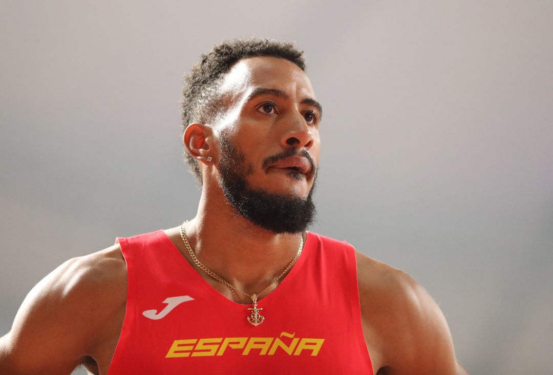 Orlando Ortega tras la final de los 110 metros vallas. Orlando Ortega tras la final de los 110 metros vallas.