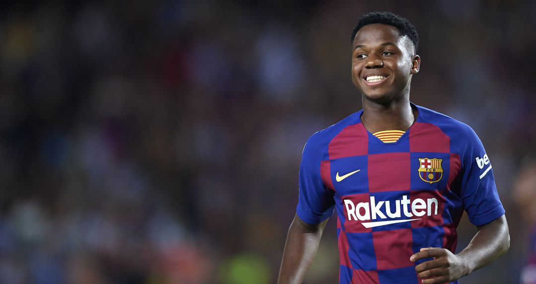 Ansu Fati, durante un partido con el Barça Ansu Fati, durante un partido con el Barça