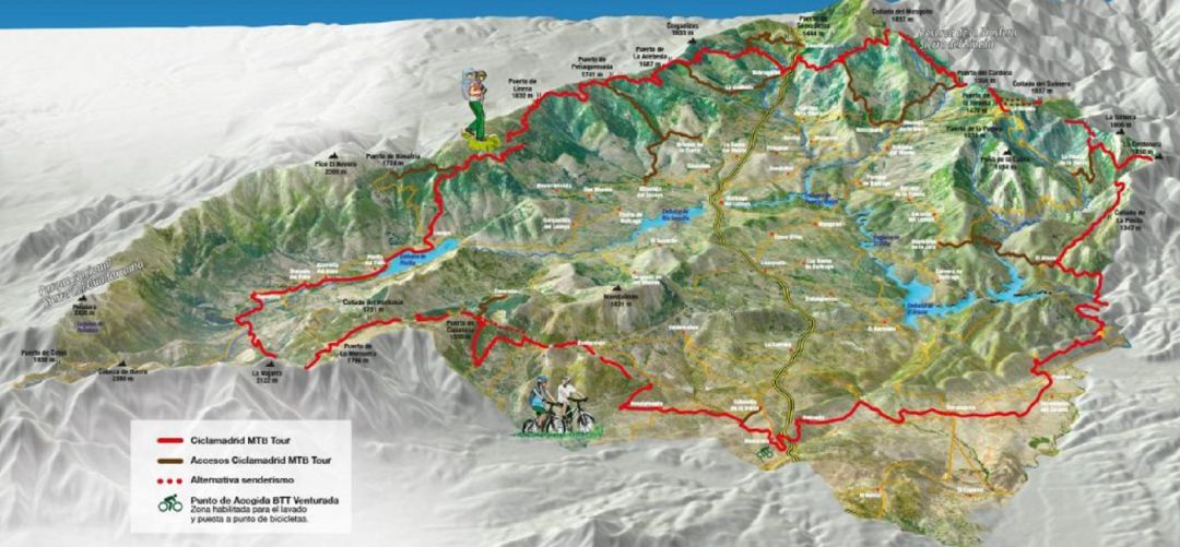 Mapa del anillo ciclista Mapa del anillo ciclista