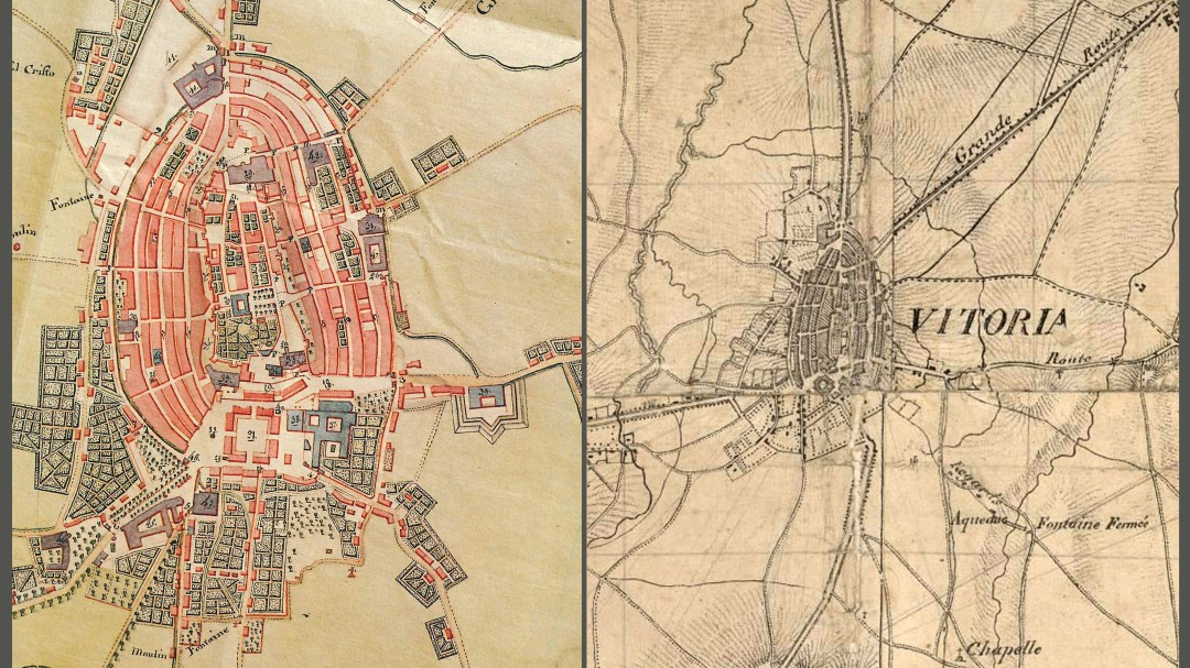 Conocemos la Vitoria de 1812 por las cartografías realizadas por militares franceses