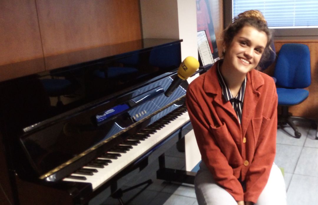 Amaia en su visita a Hoy por Hoy Navarra Amaia en su visita a Hoy por Hoy Navarra