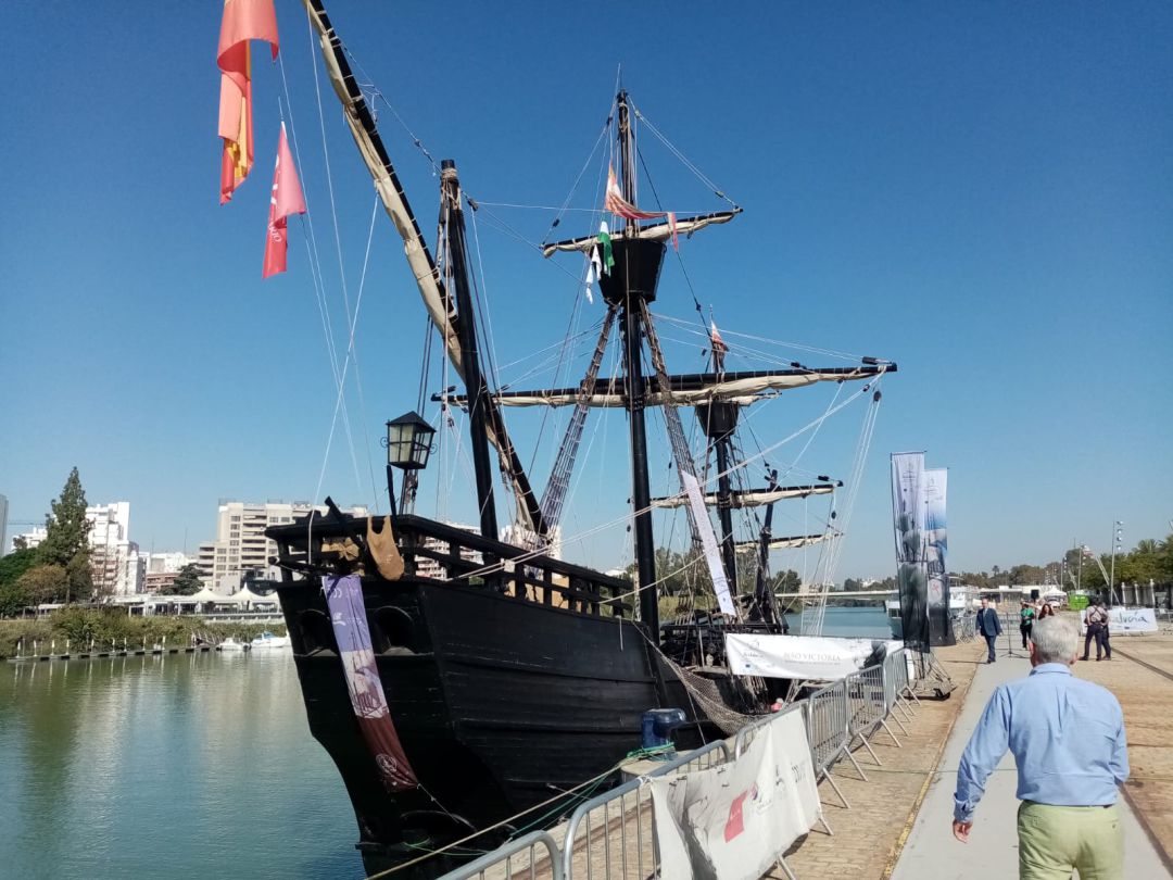 La Nao Victoria permanecerá atracada hasta el 13 de octubre en el Muelle de las Delicias La Nao Victoria permanecerá atracada hasta el 13 de octubre en el Muelle de las Delicias
