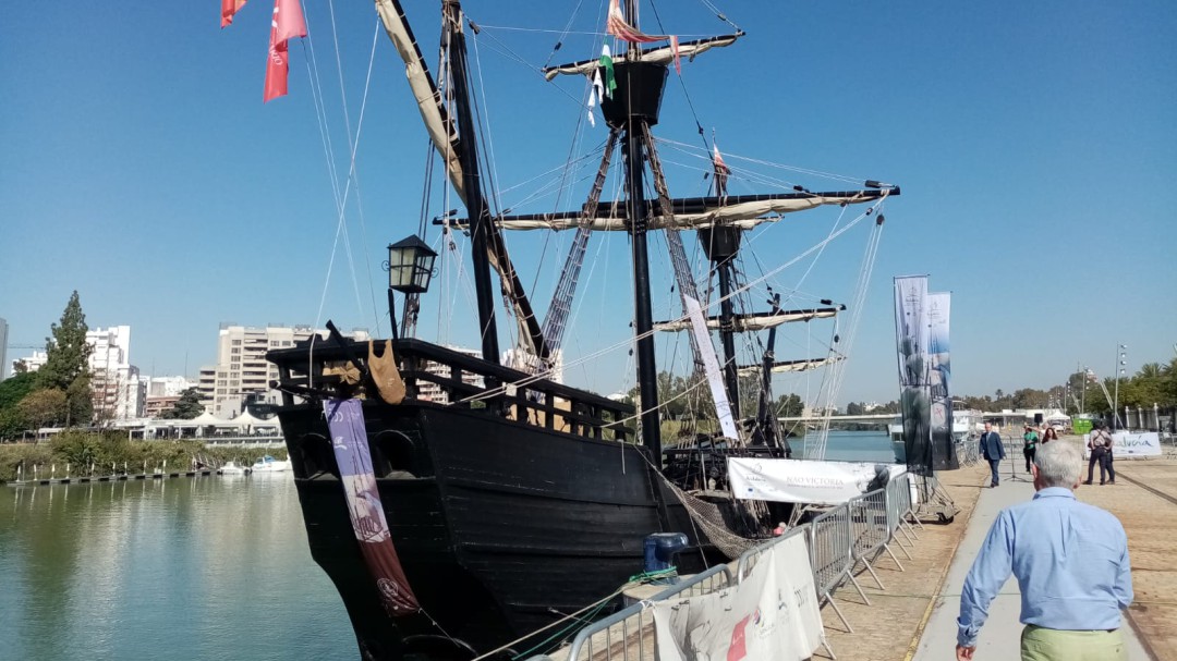 La Nao Victoria abre su cubierta en el Muelle de las Delicias hasta el 13 de octubre