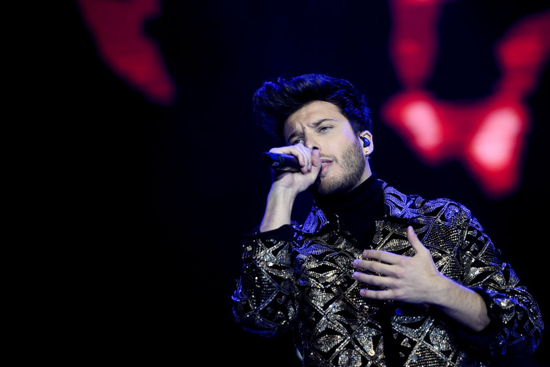 Blas Cantó durante una actuación Blas Cantó durante una actuación