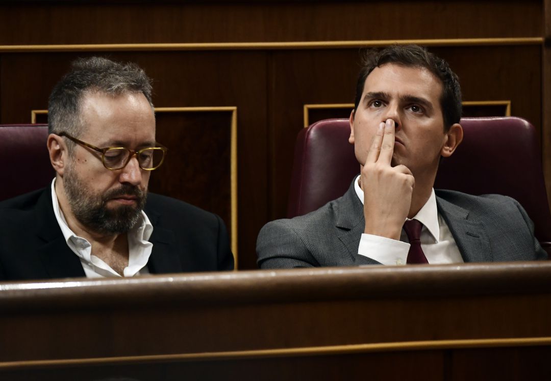 Juan Carlos Girauta y Albert Rivera en el Congreso de los Diputados Juan Carlos Girauta y Albert Rivera en el Congreso de los Diputados