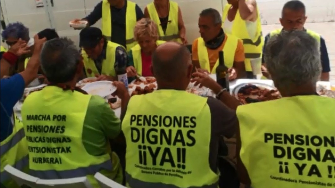 Los pensionistas siguen su camino hacia Madrid