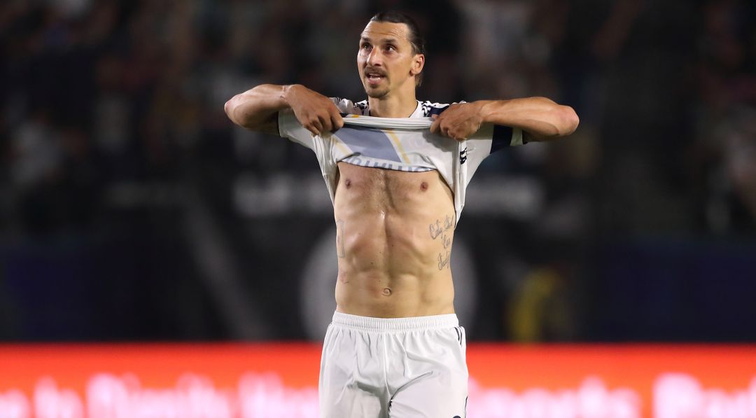 Zlatan Ibrahimovic, en un partido con los Galaxy. Zlatan Ibrahimovic, en un partido con los Galaxy.