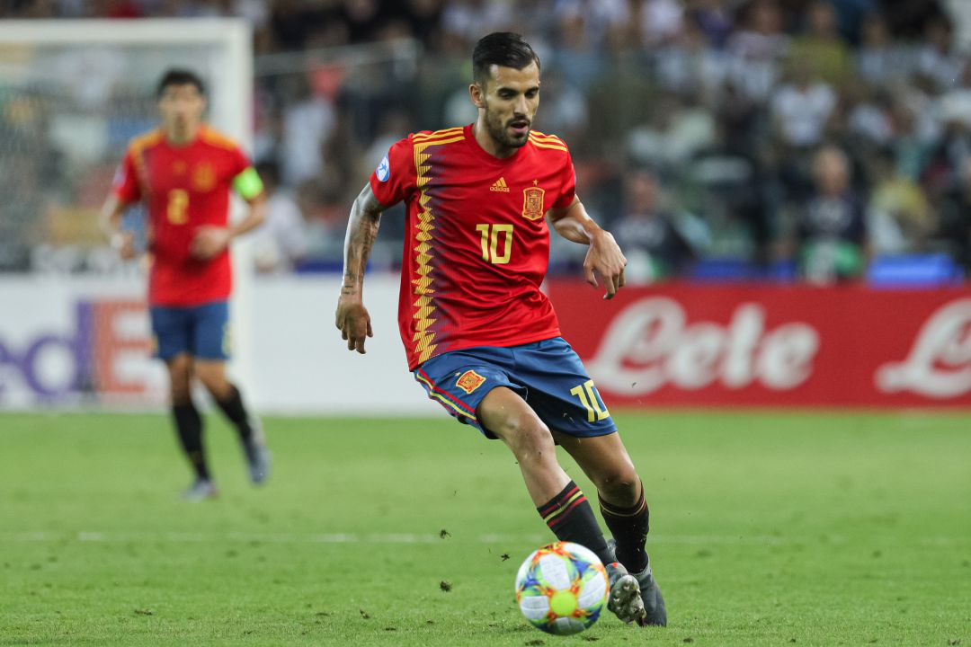 Dani Ceballos, en un partido con la sub-21. Dani Ceballos, en un partido con la sub-21.