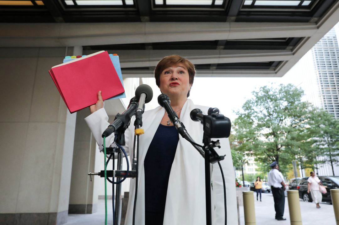 La nueva directora gerente del Fondo Monetario Internacional (FMI), Kristalina Georgieva La nueva directora gerente del Fondo Monetario Internacional (FMI), Kristalina Georgieva