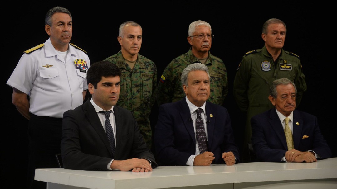 Lenín Moreno se lleva el gobierno a Guayaquil y acusa a Nicolás Maduro de impulsar "un golpe de Estado"