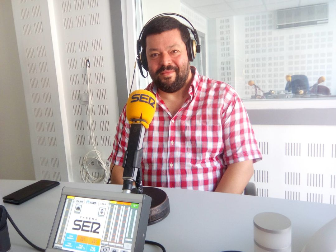 El investigador José María Madiedo en Radio Huelva. El investigador José María Madiedo en Radio Huelva.
